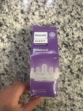 Philips AVENT Natural Response Baby Bottle Nipples - set of 5 (5x extra fast)